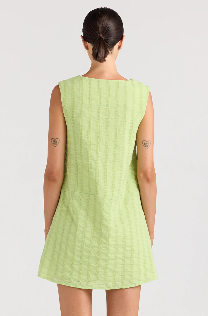 Summer V Button Up Dress - Image 4